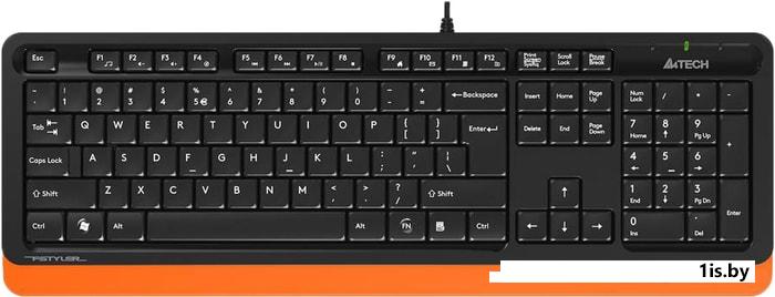 Клавиатура A4Tech  Fstyler FK10 (черный/оранжевый)