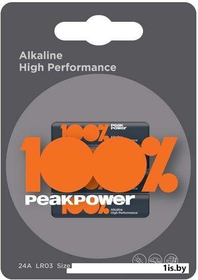 Элемент питания PEAKPOWER LR03 PP24AEU-2U4