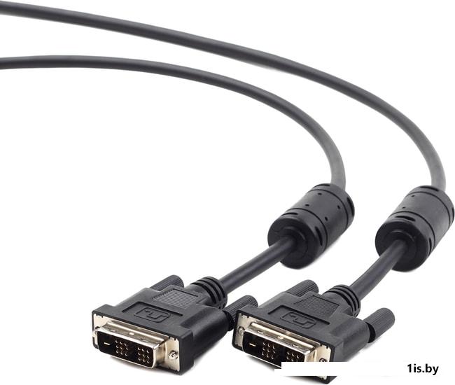 Кабель для монитора  DVI-D Dual link (25M-25M); 1.8m "Cablexpert" [CC-DVI2L-BK-6]