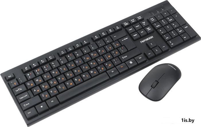 Комплект (клавиатура+мышь) Гарнизон [GKS-150]  Black , USB